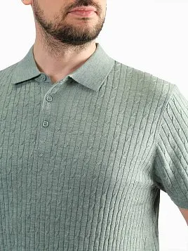 ДЖЕМПЕР МУЖСКОЙ ПОЛО PEPLOS KN25SH053 ЗЕЛЕНЫЙ