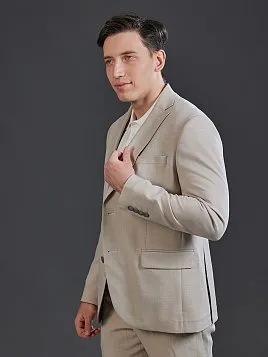 ЛЕТНИЙ МУЖСКОЙ КОСТЮМ PEPLOS SU26806-R БЕЖЕВЫЙ