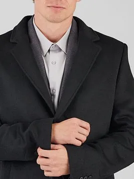 МУЖСКОЕ ПАЛЬТО OW26210-CT ЧЁРНОЕ