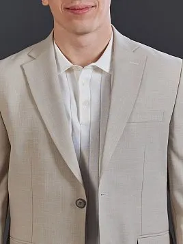 ЛЕТНИЙ МУЖСКОЙ КОСТЮМ PEPLOS SU26806-R БЕЖЕВЫЙ