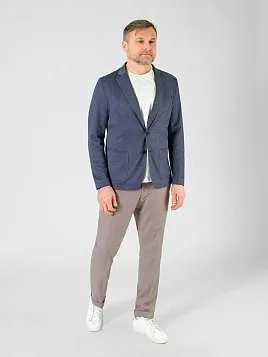 ПИДЖАК МУЖСКОЙ PEPLOS JA23115-R СИНИЙ ТРИКОТАЖНЫЙ