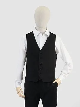 ЖИЛЕТ МУЖСКОЙ PEPLOS V25014-004 ЧЁРНЫЙ