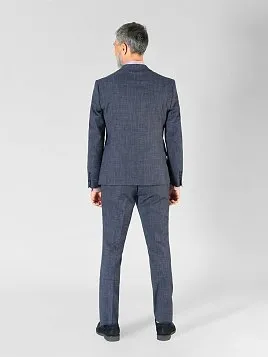 КОСТЮМ МУЖСКОЙ PEPLOS SU23003-SL СИНИЙ (ЖИЛЕТ ОТДЕЛЬНО)