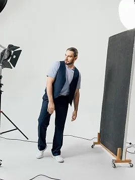 БРЮКИ МУЖСКИЕ PEPLOS TR24015-241 ТЕМНО-СИНИЙ