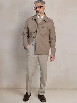 БРЮКИ МУЖСКИЕ PEPLOS TR25161-212-1 БЕЖЕВЫЙ