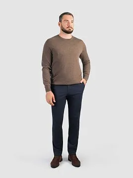 ДЖЕМПЕР МУЖСКОЙ PEPLOS KN25J039 КОРИЧНЕВЫЙ