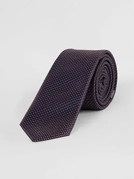 ГАЛСТУК МУЖСКОЙ PEPLOS КОРИЧНЕВЫЙ. ТОЧКИ (250/156922-3)