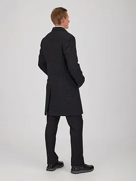 МУЖСКОЕ ПАЛЬТО OW26205-CT ЧЁРНОЕ
