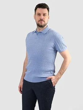 ДЖЕМПЕР МУЖСКОЙ ПОЛО PEPLOS KN25SH055 ГОЛУБОЙ