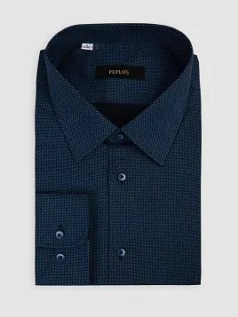МУЖСКАЯ СОРОЧКА SH26145-C ТЕМНО-СИНЯЯ