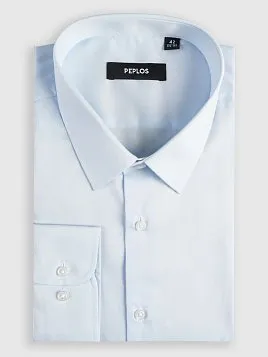 СОРОЧКА МУЖСКАЯ PEPLOS SH25061-R ГОЛУБОЙ