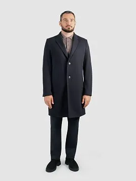 ПАЛЬТО МУЖСКОЕ PEPLOS OW2506-CT ТЕМНО-СИНИЙ