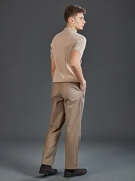 ТРИКОТАЖНАЯ РУБАШКА KN26SH030 БЕЖЕВАЯ