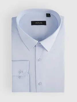 СОРОЧКА МУЖСКАЯ PEPLOS SH25075-SL ГОЛУБОЙ