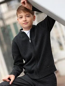 КАРДИГАН ДЕТСКИЙ PEPLOS JKN25C007 ТЕМНО-СЕРЫЙ