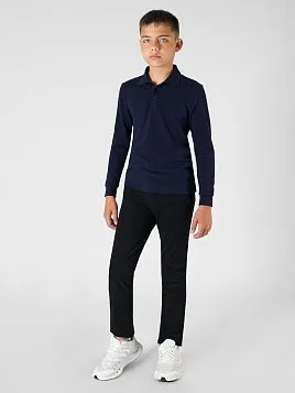 РУБАШКА-ПОЛО ДЛЯ МАЛЬЧИКА С ДЛИННЫМ РУКАВОМ PEPLOS TS23J25-P ТЕМНО-СИНИЙ