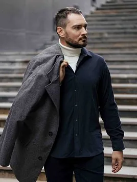 СОРОЧКА МУЖСКАЯ PEPLOS SH25185-R СЕРЫЙ