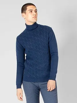 СВИТЕР МУЖСКОЙ PEPLOS KN22S026 СИНИЙ