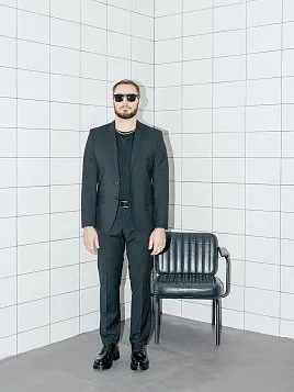 КОСТЮМ МУЖСКОЙ PEPLOS SU24021-R ЧЁРНЫЙ