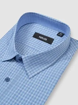 СОРОЧКА МУЖСКАЯ PEPLOS SH24139-K-C СИНИЙ