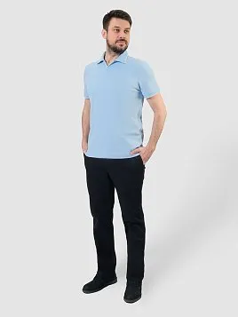 РУБАШКА-ПОЛО МУЖСКАЯ PEPLOS TSP25001-R ГОЛУБОЙ