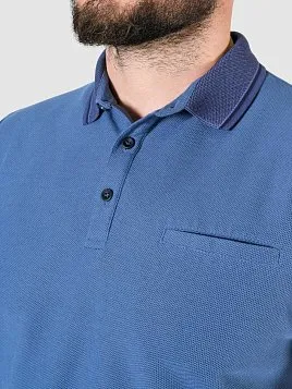 РУБАШКА-ПОЛО МУЖСКАЯ PEPLOS TS24008-P СИНИЙ