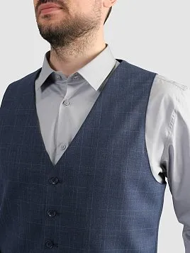 ЖИЛЕТ МУЖСКОЙ PEPLOS V25153-004 СИНИЙ