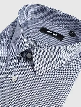 СОРОЧКА МУЖСКАЯ PEPLOS SH25131-SL СИНИЙ