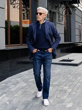 ДЖИНСЫ МУЖСКИЕ PEPLOS J2403-С СИНИЙ