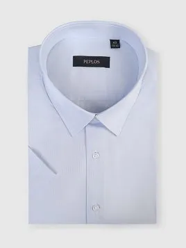 СОРОЧКА МУЖСКАЯ PEPLOS SH25069-K-SL ГОЛУБОЙ
