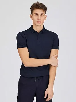 РУБАШКА-ПОЛО ИЗ ТКАНИ ПИКЕ TSP26020-R СИНЯЯ