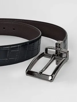 РЕМЕНЬ МУЖСКОЙ PEPLOS ДВУСТОРОННИЙ C15. BELT-22-C15-13 ЧЁРНЫЙ-КОРИЧНЕВЫЙ