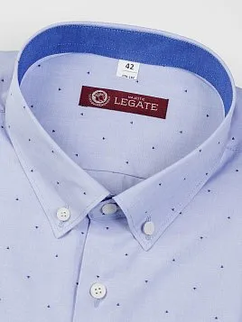 СОРОЧКА МУЖСКАЯ MAJESTIC LEGATE SH20067-SL СИНИЙ