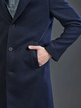 ТЕМНО-СИНЕЕ ПАЛЬТО OW26212-CT