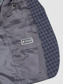 ПИДЖАК МУЖСКОЙ PEPLOS JA22019-SL ТЕМНО-СИНИЙ