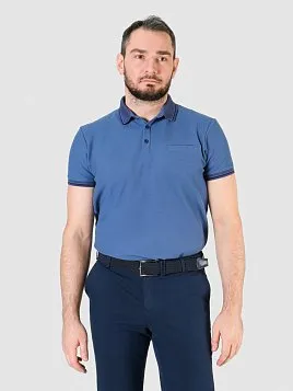 РУБАШКА-ПОЛО МУЖСКАЯ PEPLOS TS24008-P СИНИЙ РУБАШКА-ПОЛО МУЖСКАЯ PEPLOS TS24008-P СИНИЙ
