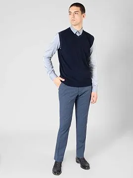 ЖИЛЕТ МУЖСКОЙ PEPLOS KN-BV-2 ТЕМНО-СИНИЙ