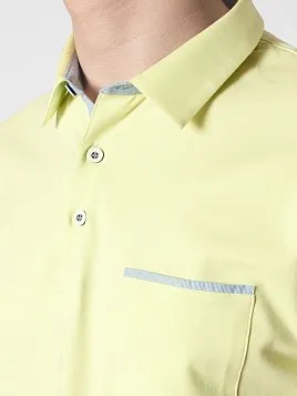 РУБАШКА-ПОЛО МУЖСКАЯ PEPLOS TS22017-P ЖЕЛТЫЙ