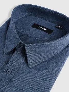 СОРОЧКА МУЖСКАЯ PEPLOS SH25241-C ТЕМНО-СИНИЙ