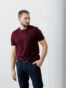 ФУТБОЛКА МУЖСКАЯ PEPLOS TS24112-R БОРДОВЫЙ