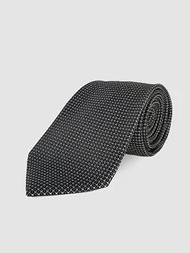 ГАЛСТУК МУЖСКОЙ PEPLOS ЧЁРНЫЙ. МИКРОДИЗАЙН (400/157492-2)