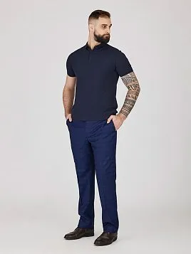 РУБАШКА-ПОЛО ИЗ ТКАНИ ПИКЕ TSP26020-LR СИНЯЯ