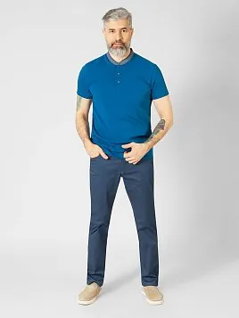 РУБАШКА-ПОЛО МУЖСКАЯ PEPLOS TS22010-P СИНИЙ