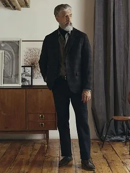 МУЖСКИЕ БРЮКИ P2605-R ЧЁРНЫЕ