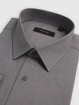МУЖСКАЯ СОРОЧКА SH26181-SL СЕРАЯ