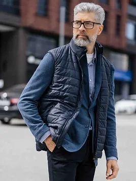 ЖИЛЕТ МУЖСКОЙ PEPLOS OW2511-V СИНИЙ