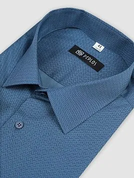 СОРОЧКА МУЖСКАЯ PEPLOS SH23241-R БИРЮЗОВЫЙ