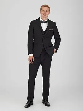 МУЖСКОЙ  КОСТЮМ SU26099-SL ЧЁРНЫЙ