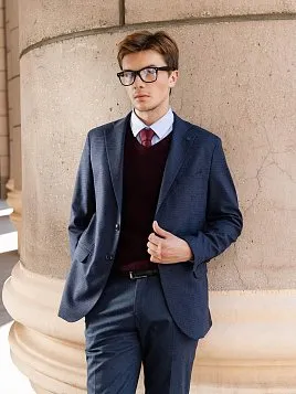 ПИДЖАК МУЖСКОЙ PEPLOS JA24109-LС СИНИЙ