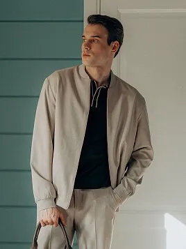 БОМБЕР МУЖСКОЙ PEPLOS BM25161 БЕЖЕВЫЙ